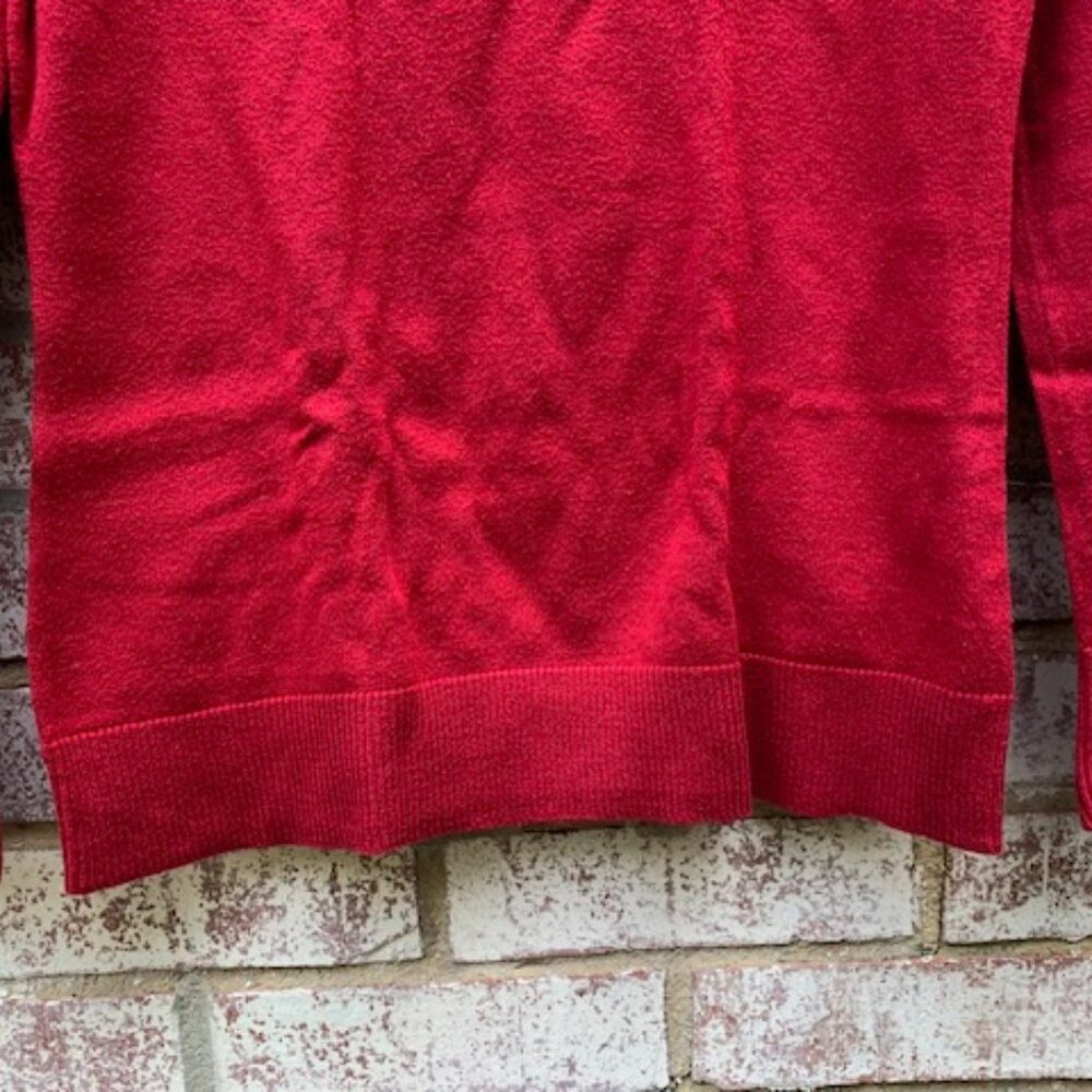 Eddie Bauer V-Neck Cashmere Blend Sweater Top - Picture 3 of 8